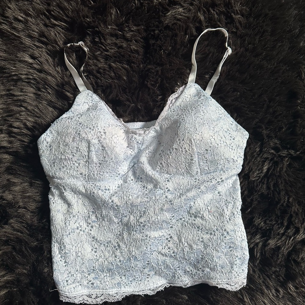 No Boundaries White Lace Camisole Top
